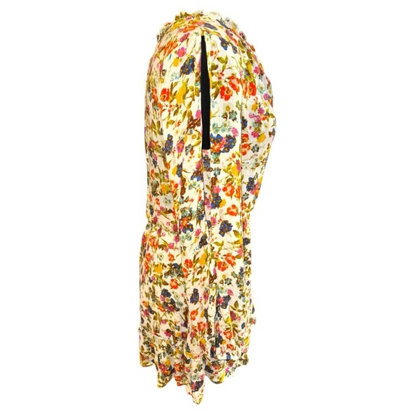 Jessica Simpson Bohemian Whimsical Floral Peasant Mini Summer Dress M - Picture 3 of 9